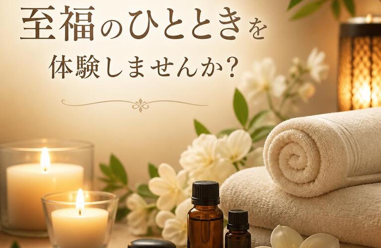 心と身体を癒す至福のひとときを体験しませんか？