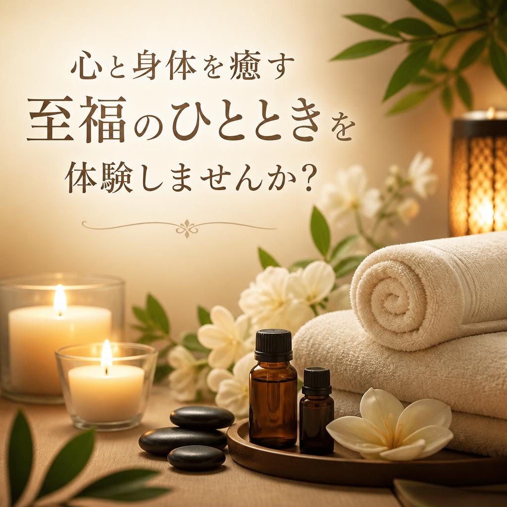 心と身体を癒す至福のひとときを体験しませんか？