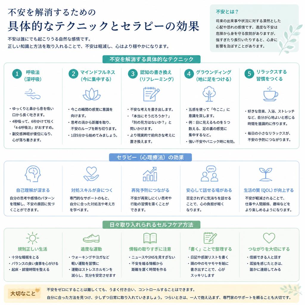 3. 不安解消法 - 知識と実践で安心を手に入れる