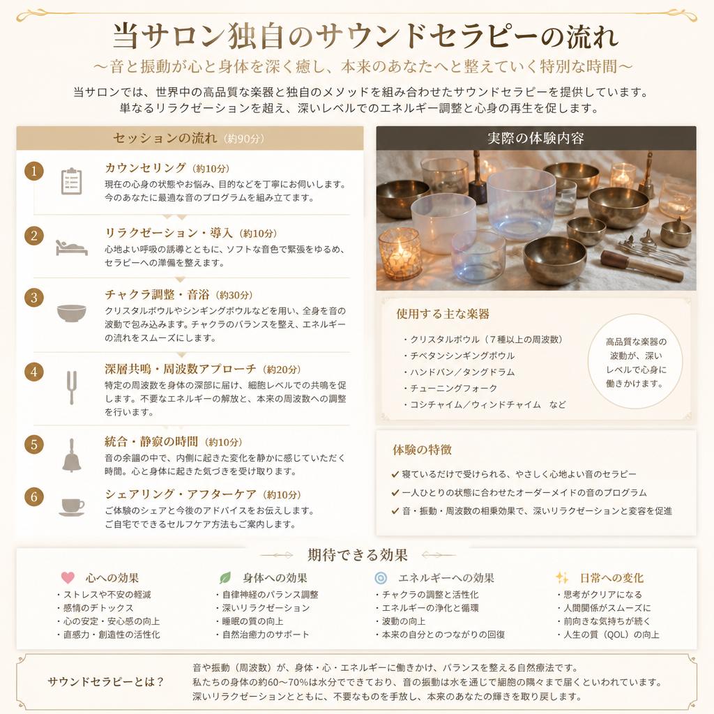 サウンドセラピーのメソッド