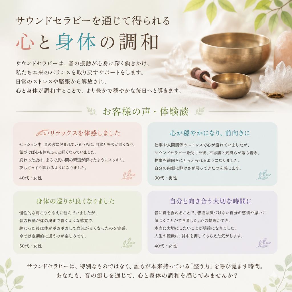 心と身体の調和